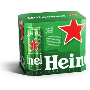 Cerveja Heineken Lata 269 ml com 8 unidades