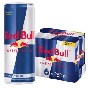 Energético Red Bull Lata 250ml com 6 unidades