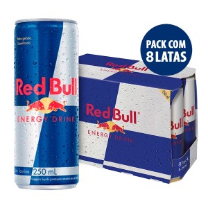 Energético Red Bull Lata 250ml com 8 unidades