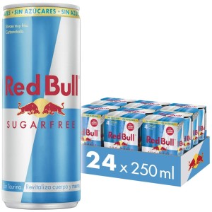 Energético Red Bull Sugar Free 250 ml com 24 unidades