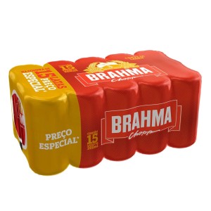 Cerveja Brahma Lata 269 ml com 15 unidades