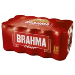 Cerveja Brahma Gelada Lata 269 ml com 15 unidades