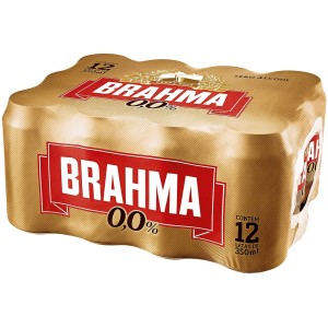 Cerveja Brahma Zero Lata 350ML 12X1